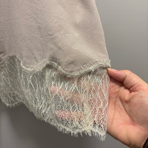 Aritzia Wilfred 100% Silk and Lace Camisole - Picture 3 of 8